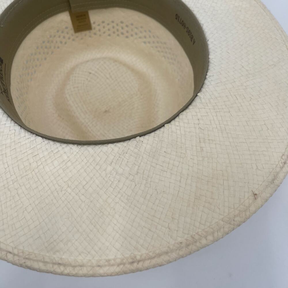 PENDLETON Straw Hat Medium Panama Style Vintage M… - image 4